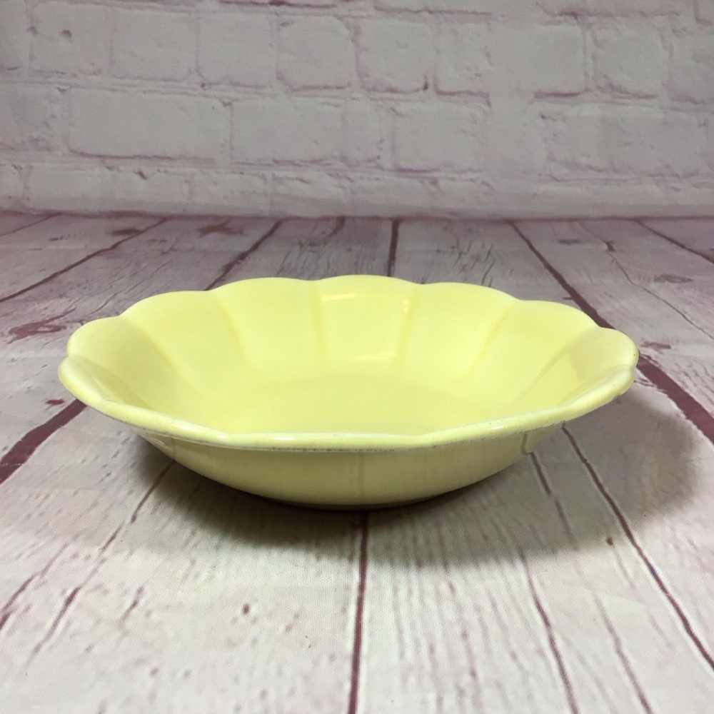 Vintage WS George Elmhurst Yellow Fruit Dessert Sauce Bowl